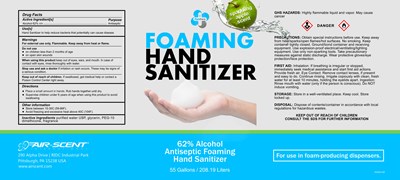 208190ml label - Label 662 55 gal